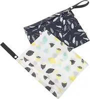 SAFIGLE Nappy Bags 2pcs Diaper Storage Bag Extra Large Storage Waterproof Nappy Changing Bags Portable Bag for