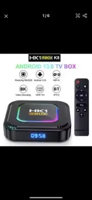 HK1 RBOX RK3528 Android 13.0 Smart TV Box 8K UHD 2.4G 5G WiFi6 BT Media Player