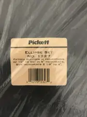 Chartpak Pickett 1227 Ellipse Templates Set New