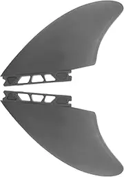 1 Pair Surfboard Thruster Fins PVC Surf Fins Compatible with Future Inflatable Surfboard Fin for Long Boards, Surfboards