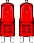 G9 Reptile Heat Lamp Bulbs 50W 120V, Dimmable Red Night Light UVA Infrared Heat