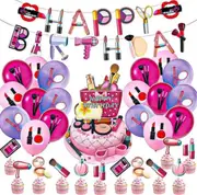 Party Set Girls Make Up Party Set Party Supplies Girls Lady Birthday Party Decoration