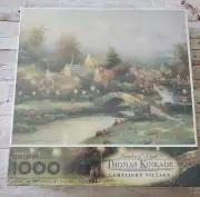 Thomas Kinkade Springbok 1000 Pc Puzzle Lamplight Village Factory UNOPENED