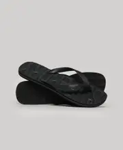 Vintage Vegan Flip Flop | Black Tonal
