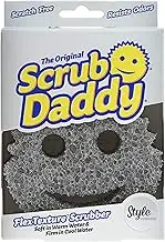 Scrub Daddy Grey Multipurpose Cleaning Sponge - Soft in Warm Water, Firm in Cold Water - Scratch Free on Multiple Surfaces - 1 Count
