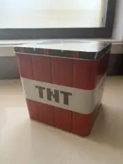 Minecraft Movie TNT Dynamite Metal Popcorn Bucket Cube Brand New Sold Out