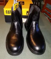 Caterpillar CONSORT Pull On Men US 10.5 Wide Work Casual ST Black Boots P90017