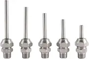 KLVN Universal 304 Stainless Steel External Thread high Pressure New Spherical Machine Tool Cooling Nozzle Tool Holder Water Nozzle(Nozzle Length 15MM)