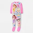 Cocomelon Pajamas Girl Size 2T 3T 4T Toddler Blanket Sleeper One Piece Pink NWT