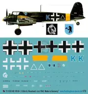 Peddinghaus 1/72 Henschel Hs 129 B-1 Markings 5./SchlG 1 Konstantinovka '42 1332
