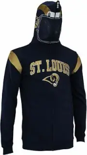 Outerstuff NFL Youth St. Louis Rams Full Zip Helmet Masked Hoodie