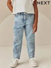 Light Blue Mom Cornelli 100% Cotton Jeans (3-16yrs) (E29130) | $44 - $55