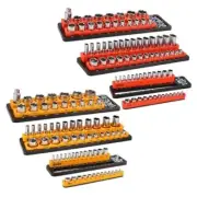 6PCS Magnetic Socket Organizer Set, Detachable 1/4", 6PCS-1/4&3/8&1/2 Inch
