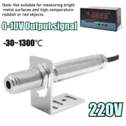 0-10V 220V Infrared Thermometer Sensor Non-contact Temperature Tool W/Controller