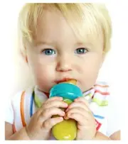 Nuby EZ Squee-Z Silicone Self Feeding Baby Food Dispenser - Colors May Vary