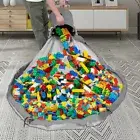 Portable Kids Play Mat Bag Toy Drawstring Storage Organiser Basket For Lego Toys