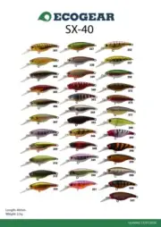 Ecogear SX40 F Hard Body Fishing Lure - Choose Colour BRAND NEW @ eBay Fishing T