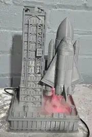 3D-Printed NASA Space Shuttle Launch Model with Light and Water Vapor Effect