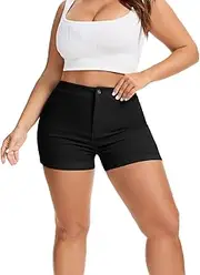 [Gaiibbt] 2025 Jeans Shorts for Womens Casual High Waist Stretchy Hot Denim Shorts
