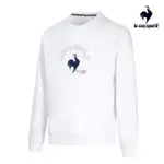 【LE COQ SPORTIF 公雞】休閒潮流圓領T恤 男女款-白色-LWS23206