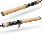 HANDING Magic L Ultra-Light Fishing Rod, Fuji O+A Ring Guides, 2PCS BFS Rod Spinning and Casting Rod, 30 Ton Carbon Fiber Blank, Mini Fishing Rods BFS Casting Rod for Tiny Species, Panfish, Sunfish