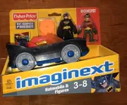 2012 Fisher-Price Imaginext DC Super Friends Batmobile Batman Robin Toys New