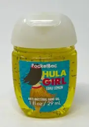 1 BATH & BODY WORKS HULA GIRL LUAU LEMON POCKETBAC ANTI BAC HAND GEL SANITIZER