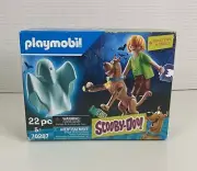 Playmobil Scooby-Doo & Shaggy With Glow In The Dark Ghost Building Set 70287 HTF