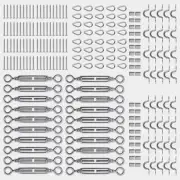 20 pack -Stainless Steel Wire Rope DIY Balustrade Kit Jaw/Swage Fork Turnbuckle
