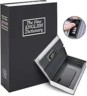 Ohuhu Book Safe Box: Upgrade Safe Box with Combination Lock, Dictionary Diversion Safe Secret Hidden Box for Home Office, Portable Safe Box for Money Cash Jewelry