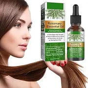 Rosemary Hair Growth Oil, 30ML Pure Organic Rosemary Oil for Hair Growth, Deep Nourishing Wild Growth Rosemary Hair Oil with Dropper, Nourishes Scalp Rosemary Hair Care Oil, for Men & Women