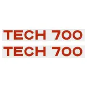 Madison - Fork decals - TECH 700 RED - old school bmx