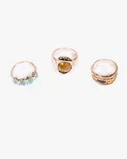 Multi Pack Textured Rings