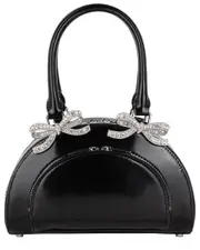 Self-Portrait Mini Leather Tote