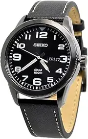 [SEIKO] Solar Black Dial Men's Watch SNE477P1