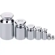 7 PCS Calibration Weights, Scale Weight Set 1g 2g 5g 10g 20g 50g 100g, Silver