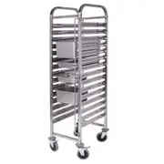 Gastronorm Trolley 16 Tier Stainless Steel Bakery Trolley Suits Gn 1/1 Pans