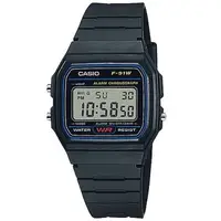 在飛比找PChome24h購物優惠-【CASIO 卡西歐】復古潮流運動電子錶(F-91W-1DG