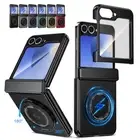 For Samsung Galaxy Z Flip 6/5/4/3 Aluminum Shockproof Magnetic Ring Holder Case