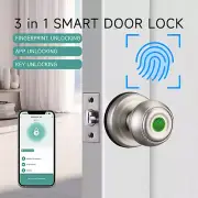 Sphericity Fingerprint Smart Keyless Bluetooth Thumbprint Lock Home Indoor