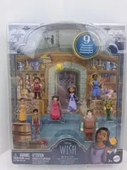 Disney Wish The Teens Pack 9 Mini Posable Character Figures 2.5"