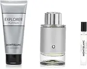 Mont Blanc Explorer Platinum by Mont Blanc for Men - 3 Pc Gift Set 3.3oz EDP Spray, 3.3oz Shower Gel, 0.25oz EDP Spray