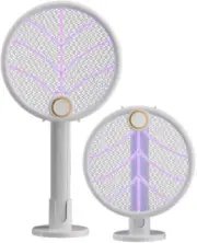 Electric Fly Swatter Racket, Portable Electric Mosquito Swatter, 2 in 1 Bug Z...
