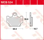 TRW Lucas Brake pad MCB524