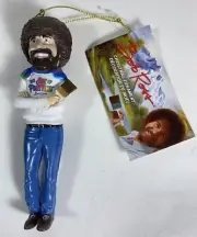 Bob Ross Ornament Figure Christmas The Joy of Painting Tree Hook Included