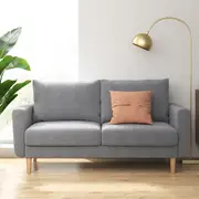 Zinus 2-Seater York Sofa – Grey Elegance for Your Cozy Corner