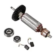 AC 220-240V Armature Anchor Replace for MAKITA GA5030 GA4530 GA4030 GA5034 PJ7000 GA4030R GA4034 Engine Rotor silver