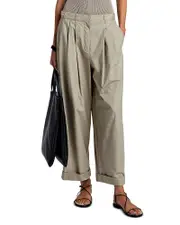 Proenza Schouler White Label Kyle Pleated Ankle Pants