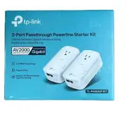 TP-Link AV200 TL-PA9020P KIT 2-Port Gigabit Passthrough Powerline Starter Kit