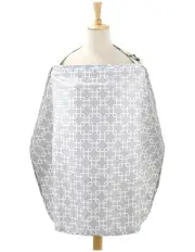 The Peanutshell Cotton Nursing Feeding 92cm in Grey